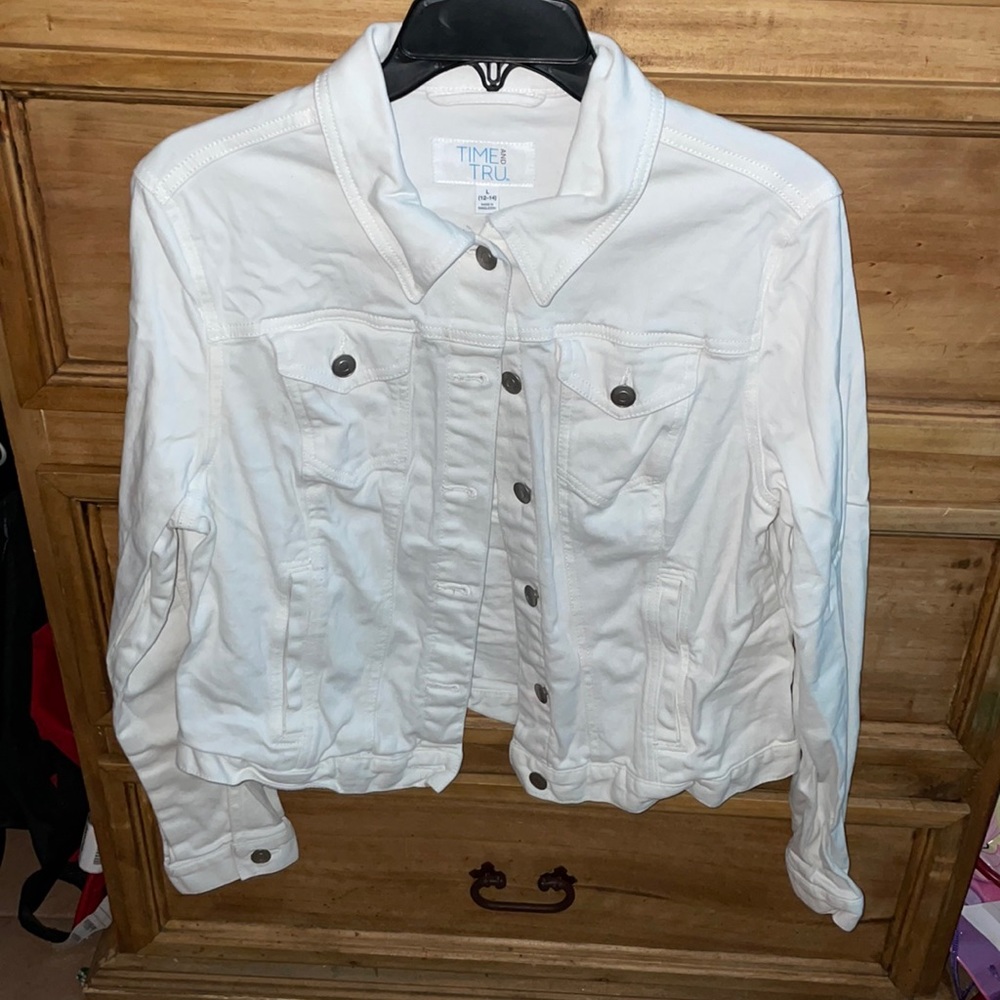 White jean jacket